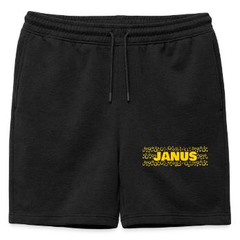 Idée cadeau Janus - Short de survêtement homme premium - noir - Devant - AI Model Male 178 light (178cm)