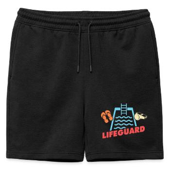 Les sauveteurs adorent les nageurs sauveteurs - Short de survêtement homme premium - noir - Devant - AI Model Male 178 light (178cm)