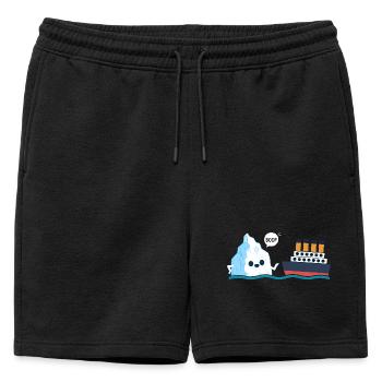 Titanic Comique Titanic et parodie de Boop I-ceberg - Short de survêtement homme premium - noir - Devant - AI Model Male 178 light (178cm)