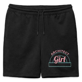 Fille Architecture - Short de survêtement homme premium - noir - Devant - AI Model Male 178 light (178cm)