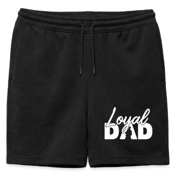 Silhouette de père loyal Fierté paternelle - Short de survêtement homme premium - noir - Devant - AI Model Male 178 light (178cm)