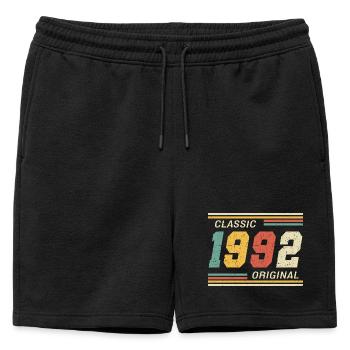 Classique 1992 original 1992 - Short de survêtement homme premium - noir - Devant - AI Model Male 178 light (178cm)