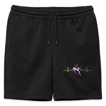 Battement de cœur de Boulderer Bloc Bloc - Short de survêtement homme premium - noir - Devant - AI Model Male 178 light (178cm)