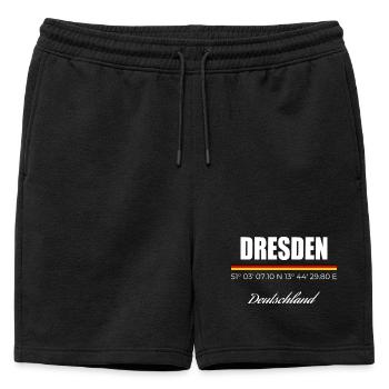 Dresde - Short de survêtement homme premium - noir - Devant - AI Model Male 178 light (178cm)