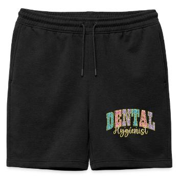 Hygiéniste dentaire Palette de couleurs Hygiéniste dentaire - Short de survêtement homme premium - noir - Devant - AI Model Male 178 light (178cm)