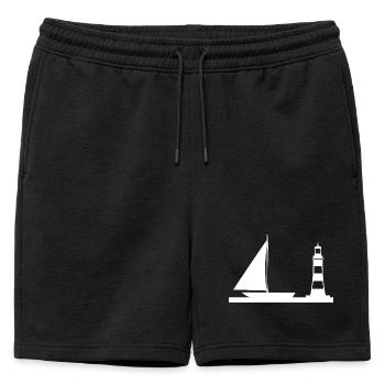 Voile - Short de survêtement homme premium - noir - Devant - AI Model Male 178 light (178cm)
