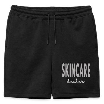 Skincare Dealer Beauty Cosmetologist Esthetician - Mens' Premium Organic Sweatshorts - black - Front - AI Model Male 178 light (178cm)