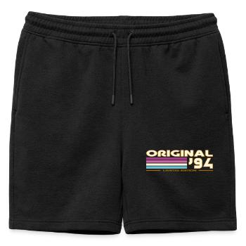 Original 94 Stripes Vintage - Short de survêtement homme premium - noir - Devant - AI Model Male 178 light (178cm)