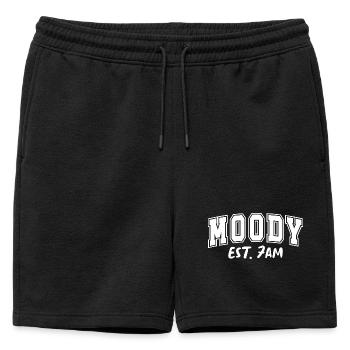 Matin Moody Est. 7H Launisch - Short de survêtement homme premium - noir - Devant - AI Model Male 178 light (178cm)