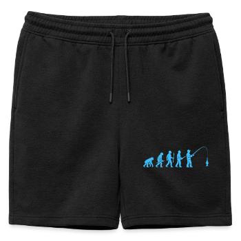 Évolution de la pêche - Short de survêtement homme premium - noir - Devant - AI Model Male 178 light (178cm)