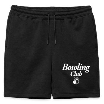 Bowling Club - Short de survêtement homme premium - noir - Devant - AI Model Male 178 light (178cm)