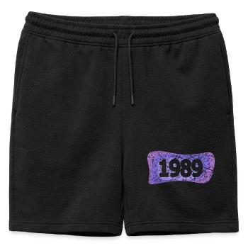 Réunion de classe 1989 - Short de survêtement homme premium - noir - Devant - AI Model Male 178 light (178cm)