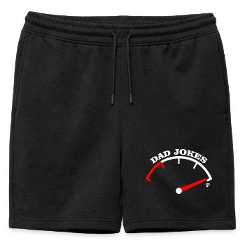 Conception du Tee Meter Dad Jokes - Short de survêtement homme premium - noir - Devant - AI Model Male 178 light (178cm)