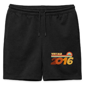 T-Shirt 10 Ans 2016 Rock Style - Short de survêtement homme premium - noir - Devant - AI Model Male 178 light (178cm)
