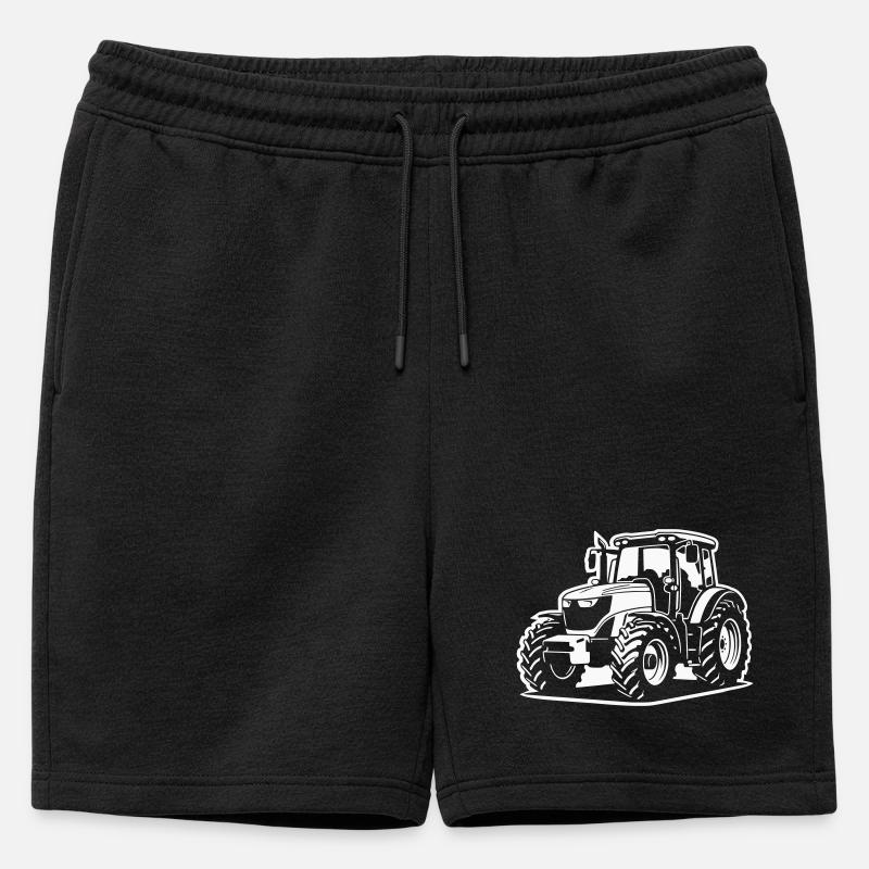 Traktor / Trecker / Schlepper (Differenzbild) - Männer Premium Organic Sweatshorts - Schwarz
