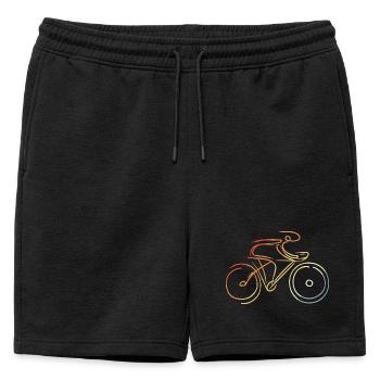 Cyclisme sur route - Short de survêtement homme premium - noir - Devant - AI Model Male 178 light (178cm)