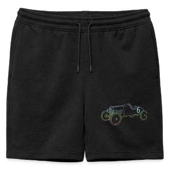 Caisse à savon - Short de survêtement homme premium - noir - Devant - AI Model Male 178 light (178cm)
