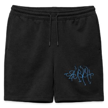 Art urbain de Zurich - Short de survêtement homme premium - noir - Devant - AI Model Male 178 light (178cm)