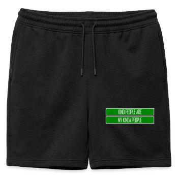 Les gens gentils sont mon genre de gentillesse - Short de survêtement homme premium - noir - Devant - AI Model Male 178 light (178cm)