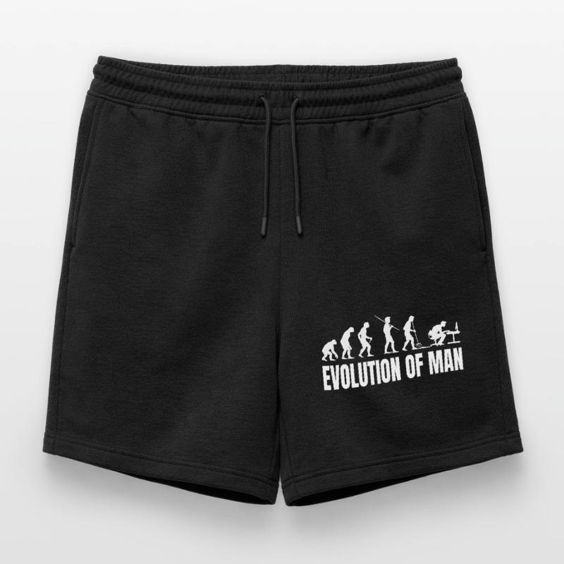 Evolution of Programmierer IT Computer Coder Männer Premium Organic Sweatshorts