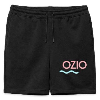 OZIO - Short de survêtement homme premium - noir - Devant - AI Model Male 178 light (178cm)