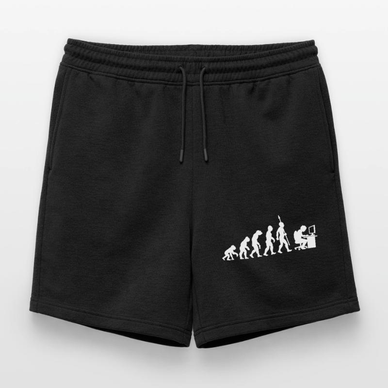 Computer PC Evolution Informatiker Programmierer Männer Premium Organic Sweatshorts