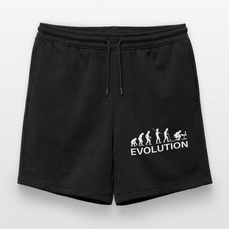 Programmer Evolution Computer Scientist Developer Mens' Premium Organic Sweatshorts
