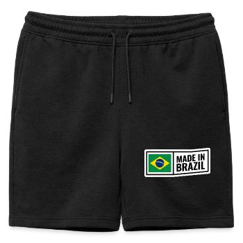 Brésil - Short de survêtement homme premium - noir - Devant - AI Model Male 178 light (178cm)