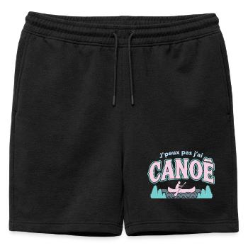 J'peux pas j'ai CANOE - Short de survêtement homme premium - noir - Devant - AI Model Male 178 light (178cm)