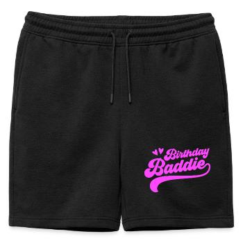 Méchant d’anniversaire - Short de survêtement homme premium - noir - Devant - AI Model Male 178 light (178cm)