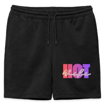 Femme sexy - Short de survêtement homme premium - noir - Devant - AI Model Male 178 light (178cm)