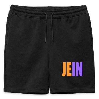 jein - Short de survêtement homme premium - noir - Devant - AI Model Male 178 light (178cm)
