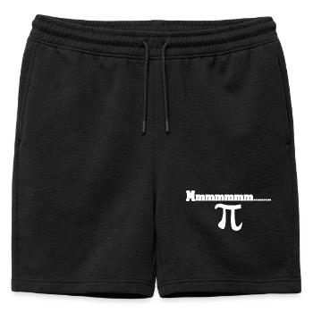 Esthétique de Pi dans le style mathématique Cake sarcastique - Short de survêtement homme premium - noir - Devant - AI Model Male 178 light (178cm)