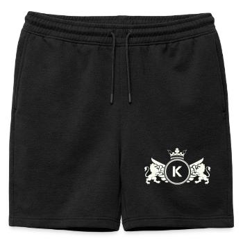 Couronne des armoiries du cercle K - Short de survêtement homme premium - noir - Devant - AI Model Male 178 light (178cm)