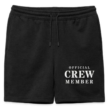Sécurité officielle de l’équipe Stencil Event - Short de survêtement homme premium - noir - Devant - AI Model Male 178 light (178cm)