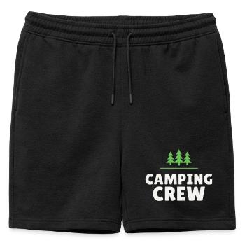 Équipe de camping Équipe Nature Camping Amis en plein air - Short de survêtement homme premium - noir - Devant - AI Model Male 178 light (178cm)