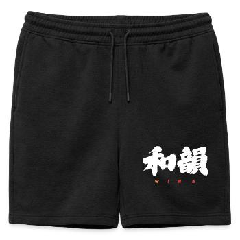 Wa-In 和韻 — Resonance of Harmony (Japanese Calligra - Short de survêtement homme premium - noir - Devant - AI Model Male 178 light (178cm)