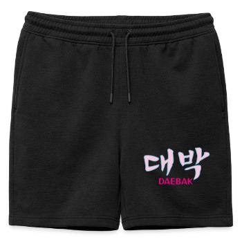 K-pop, Kdrama Daebak hangul personnalisable - Short de survêtement homme premium - noir - Devant - AI Model Male 178 light (178cm)
