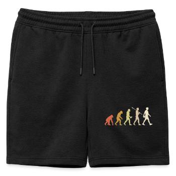 Jeu drôle de Volleyball Evolution - Short de survêtement homme premium - noir - Devant - AI Model Male 178 light (178cm)