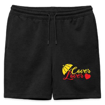Insurance Agent Cover Lover Funny Insurance Broker - Mens' Premium Organic Sweatshorts - black - Front - AI Model Male 178 light (178cm)