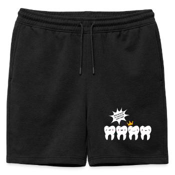 Dental Hygienist Dental Dentist - Mens' Premium Organic Sweatshorts - black - Front - AI Model Male 178 light (178cm)