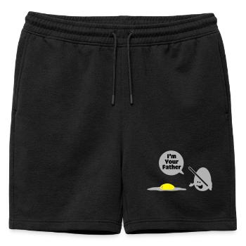 egg vader - Mens' Premium Organic Sweatshorts - black - Front - AI Model Male 178 light (178cm)