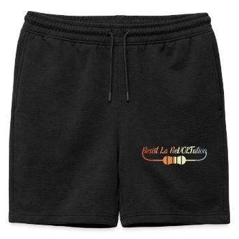Drôle d’électricien disant - Short de survêtement homme premium - noir - Devant - AI Model Male 178 light (178cm)