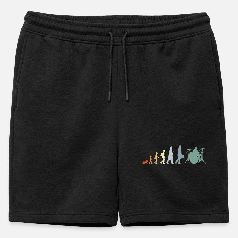 Évolution du batteur - Short de survêtement homme premium - noir