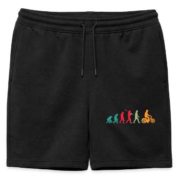 Mofa Evolution Mobylette - Short de survêtement homme premium - noir - Devant - AI Model Male 178 light (178cm)