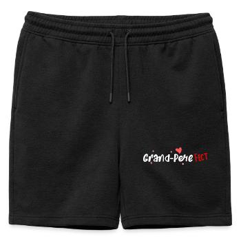 Grand-Pere fect - Short de survêtement homme premium - noir - Devant - AI Model Male 178 light (178cm)