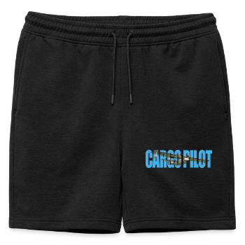 Pilote cargo PBY Catalina - Short de survêtement homme premium - noir - Devant - AI Model Male 178 light (178cm)