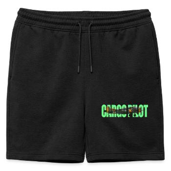 Pilote cargo Ju-52 - Short de survêtement homme premium - noir - Devant - AI Model Male 178 light (178cm)