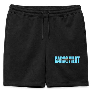 Pilote cargo An-225 - Short de survêtement homme premium - noir - Devant - AI Model Male 178 light (178cm)