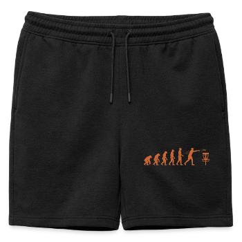Disc Golf Evolution Drôle de Disc Golfeur Flying Disc - Short de survêtement homme premium - noir - Devant - AI Model Male 178 light (178cm)